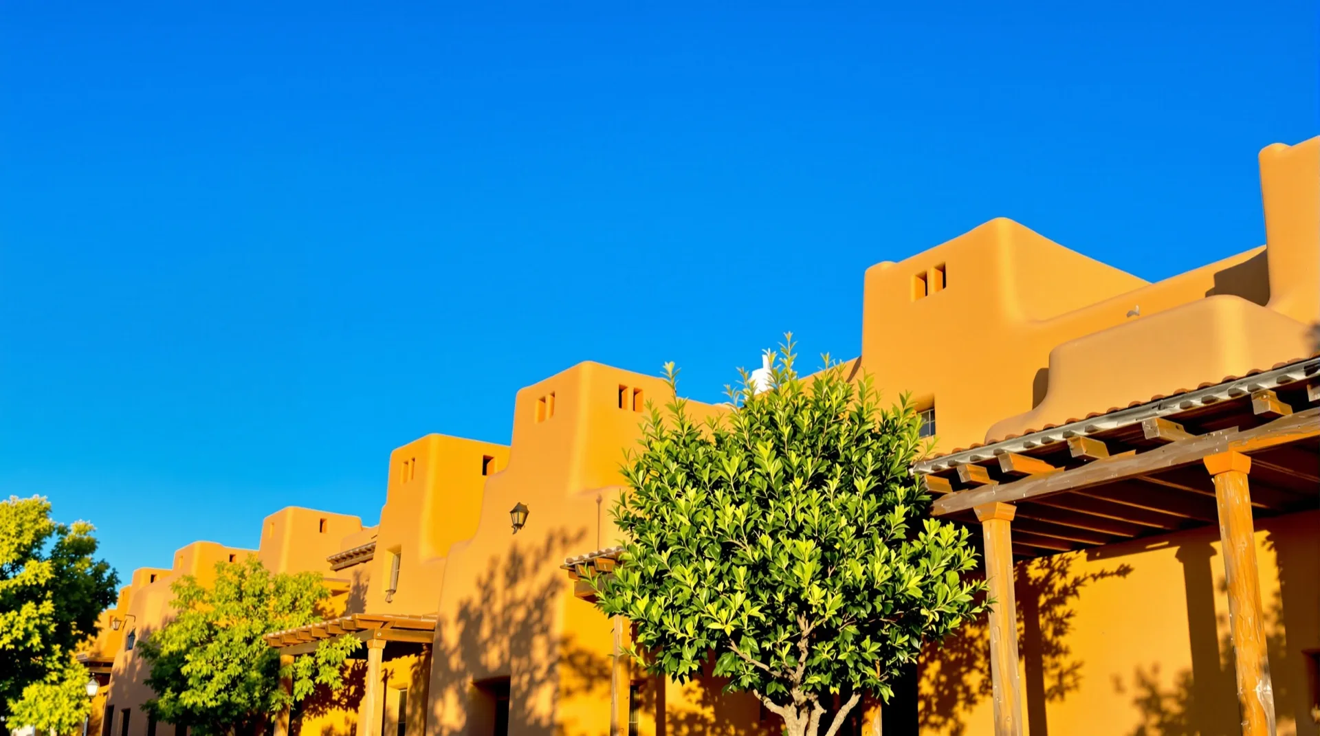 Adobe portal on the Santa Fe plaza